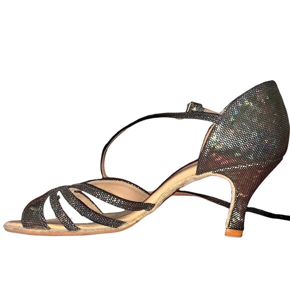 Salsa 💃🏻 Sandal, Freed of London, Glittery Gold 8M - Picture 5 of 11